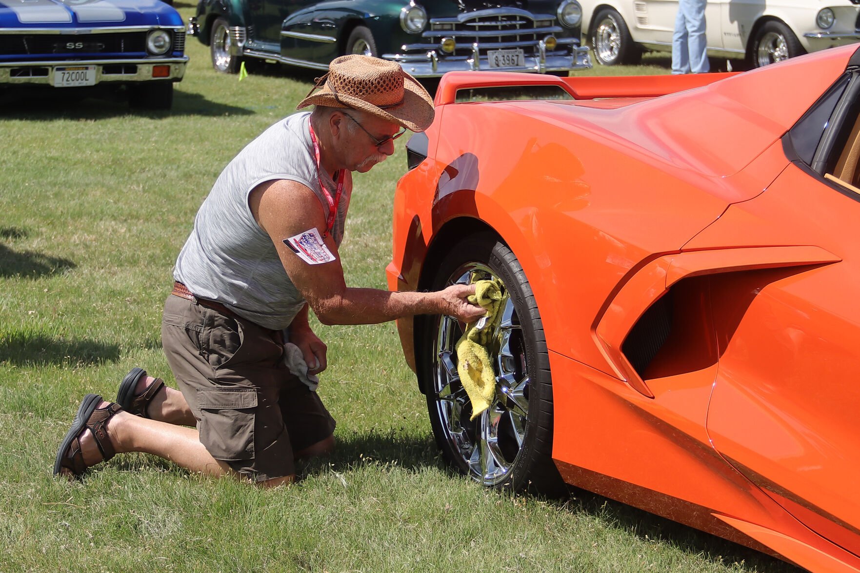 Showing off: More than 250 vehicles displayed at Father's Day Classic Car Show